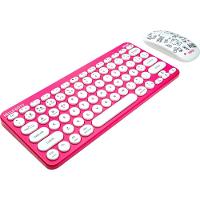 Kit Teclado E Mouse Sem Fio Letron Hello Kitty Rosa - 2