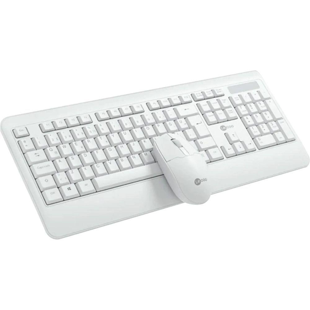 Kit Teclado E Mouse Sem Fio Lecoo Kw202 Branco - 2