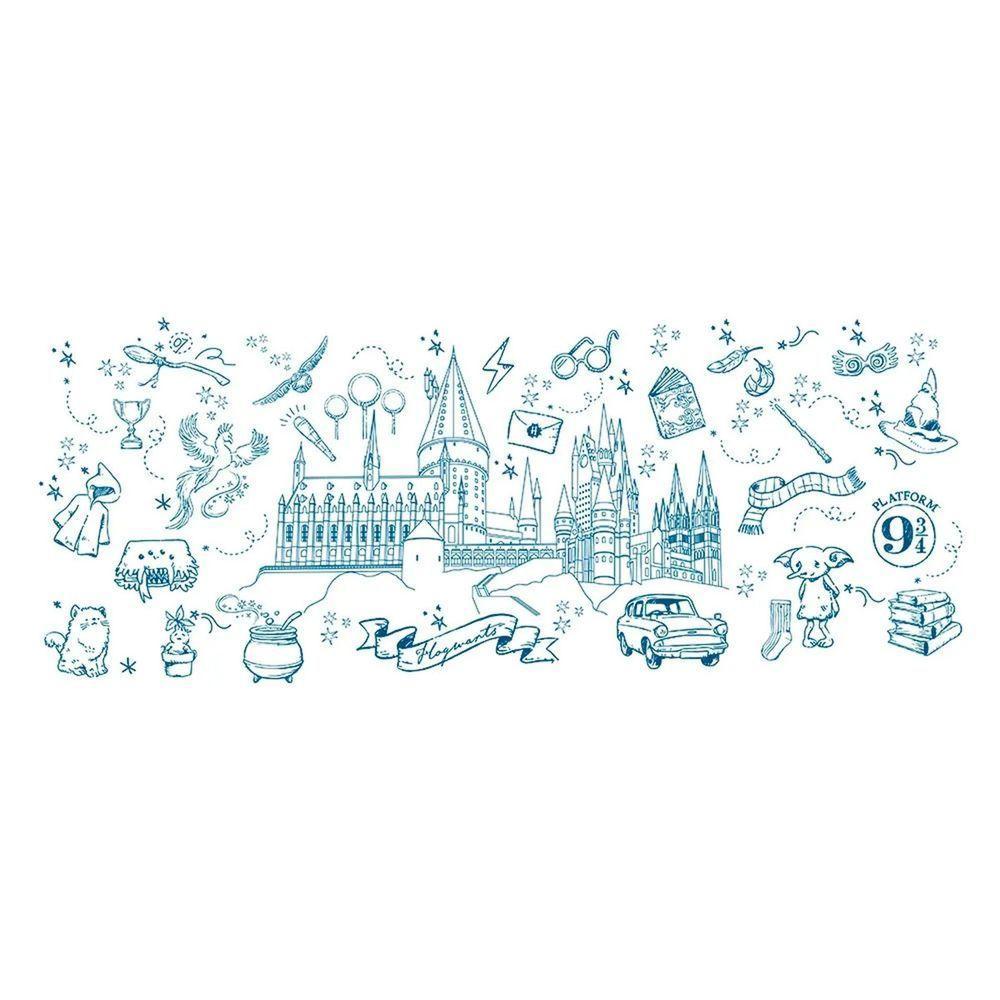 Kit Teclado E Mouse Sem Fio Letron Harry Potter Azul - 4