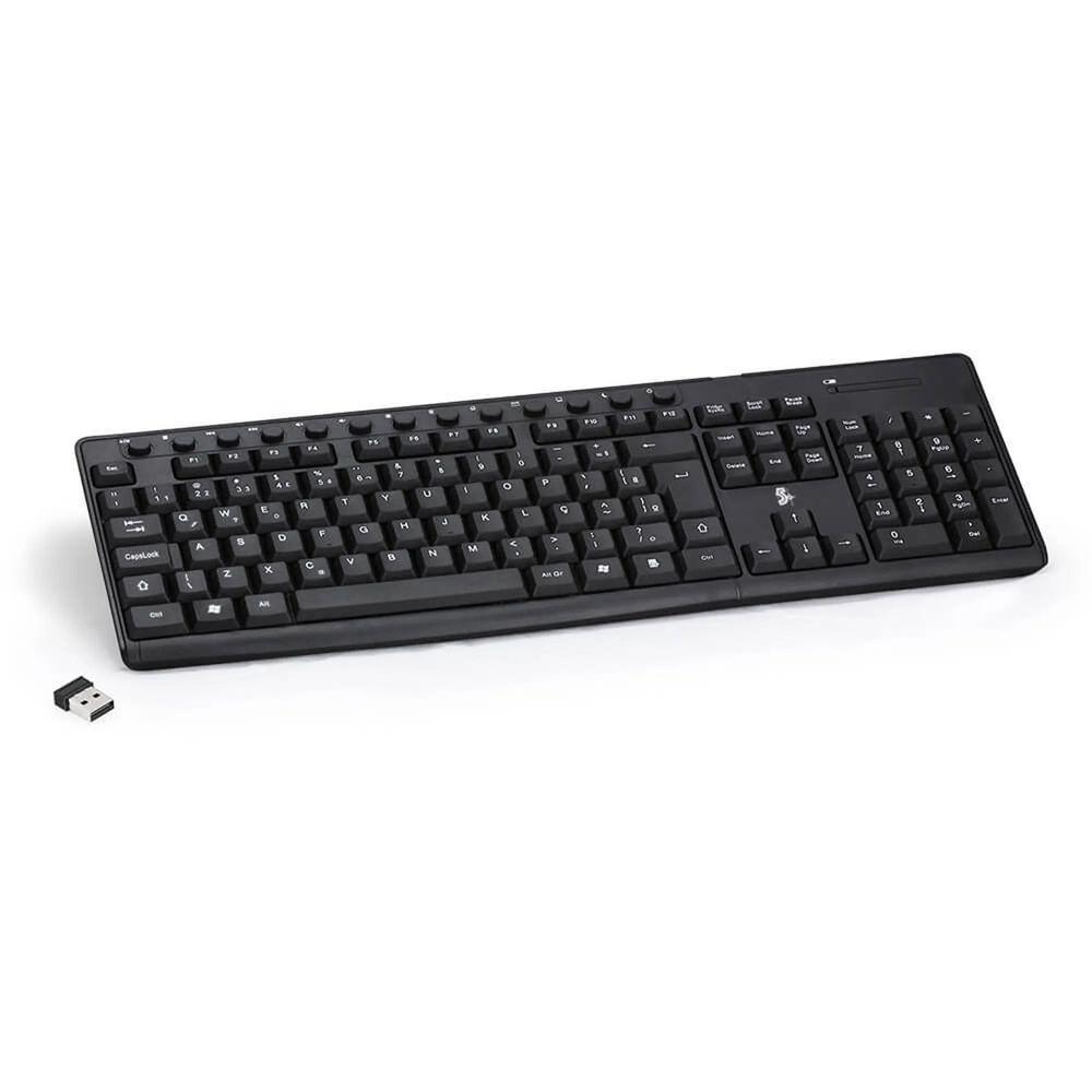 Teclado Sem Fio Tw-500 Preto 5+ Wireless - 3