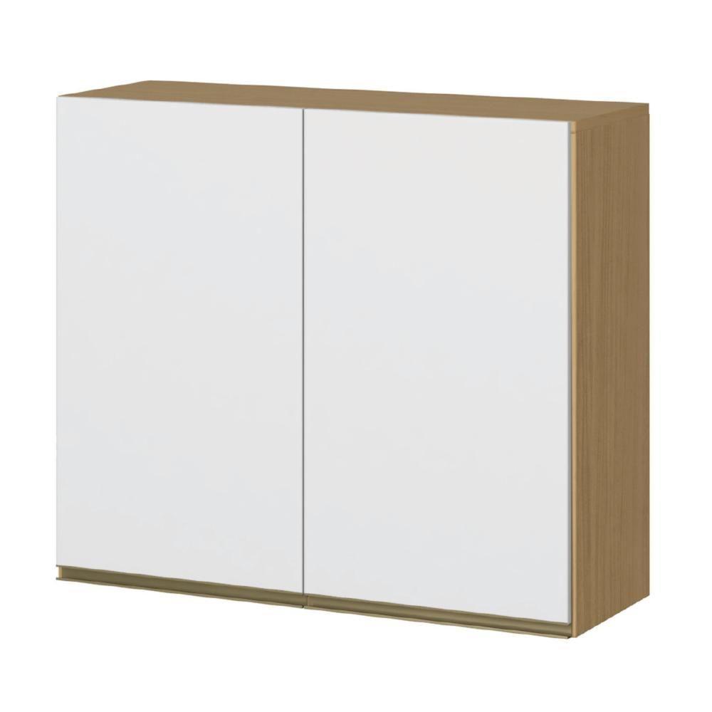 Armário De Cozinha E Lavanderia Com 2 Portas Duplo Aéreo Módulo Suspenso Clara Atacama / Off White Aramóveis Atacama / Off White - 1