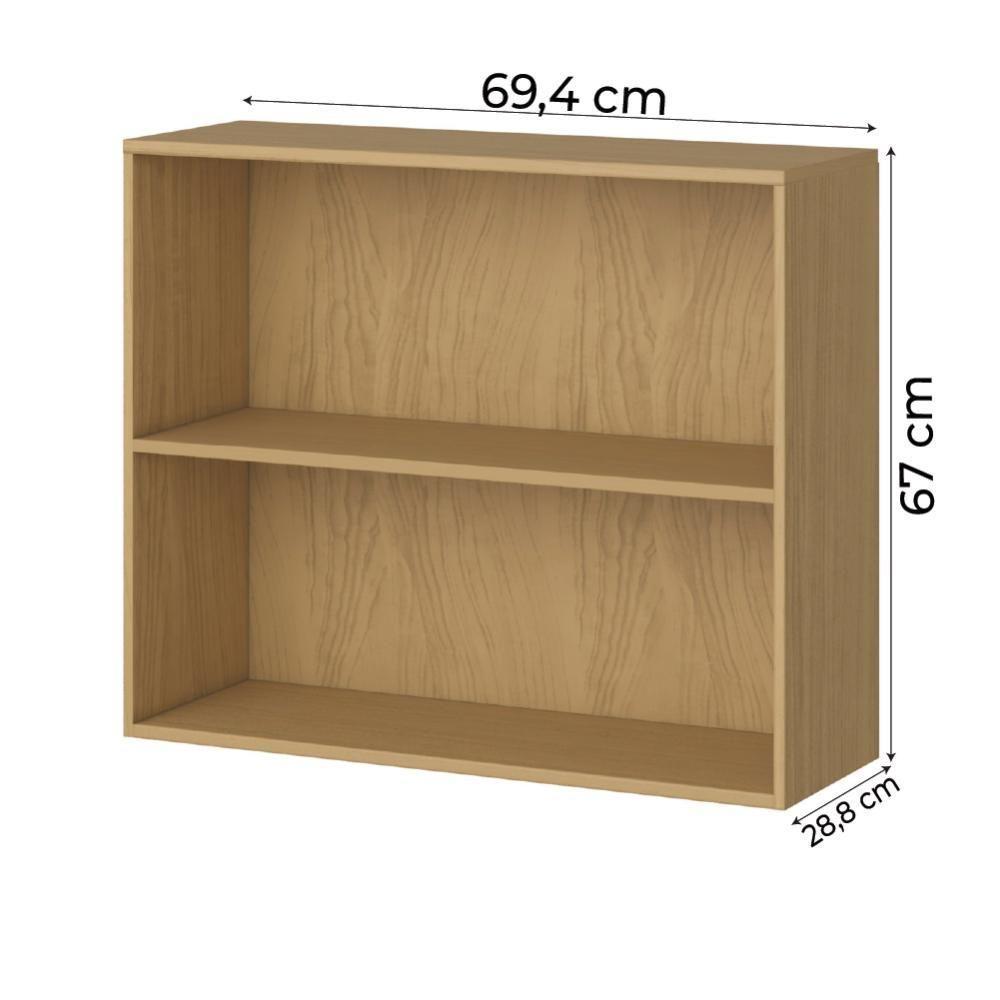 Armário De Cozinha E Lavanderia Com 2 Portas Duplo Aéreo Módulo Suspenso Clara Atacama / Off White Aramóveis Atacama / Off White - 5