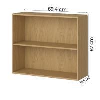 Armário De Cozinha E Lavanderia Com 2 Portas Duplo Aéreo Módulo Suspenso Clara Atacama / Off White Aramóveis Atacama / Off White - 5