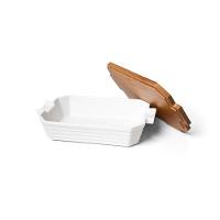 Travessa Com Tampa Copa E Cia James Em Cerâmica Artesanal 18,5 X 30,5 Cm - 2