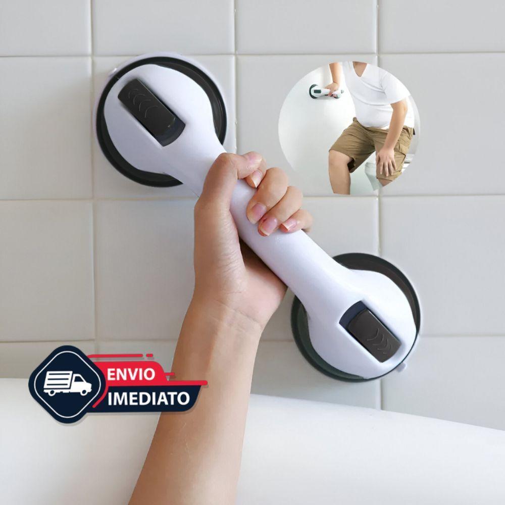 Kit 3 Barra De Apoio Com Ventosa Suporte Sanitário Portátil Idosos Deficientes 29x10cm Banheiro Preto - 8