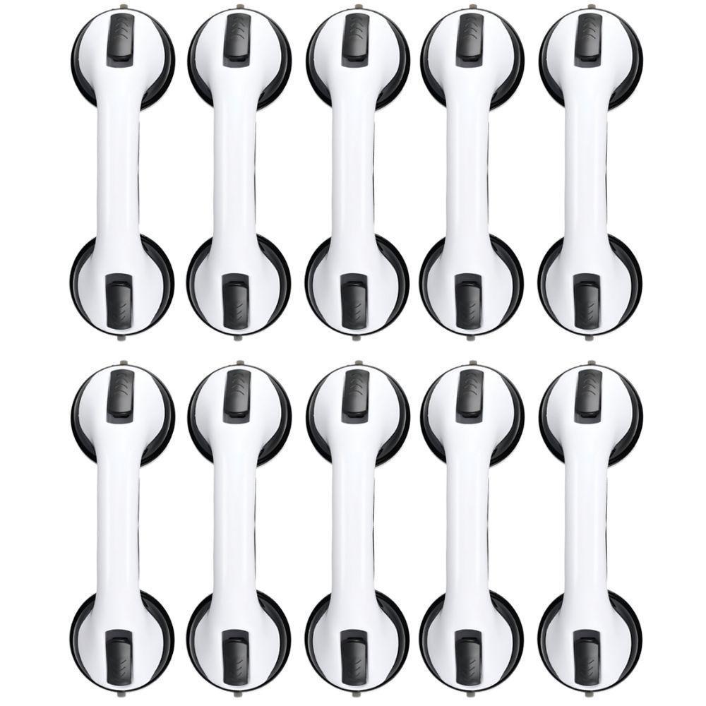 Kit 10 Barra De Apoio Com Ventosa Suporte Sanitário Portátil Idosos Deficientes 29x10cm Banheiro Atacado Revenda - 1