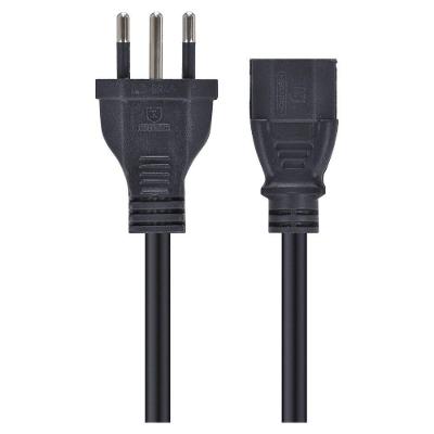 Cabo De Forca Tripolar Para Fonte 3x0,50 Mm 250v 10a - 50 Cm