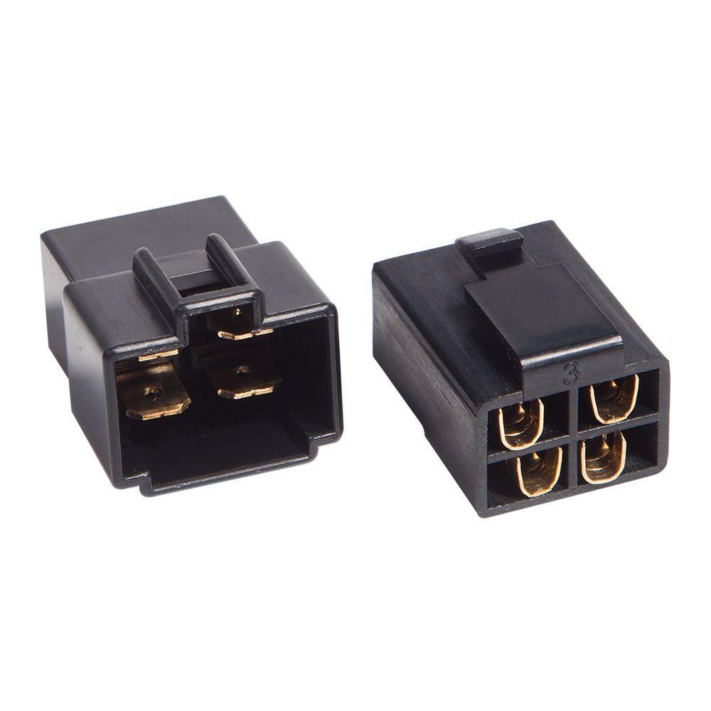 Kit Conector Technoise 4 Vias Com Trava Preto Unidade - 1