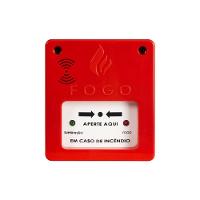 Acionador Manual Com Sirene 12v-24v Convencional Segurimax - 1