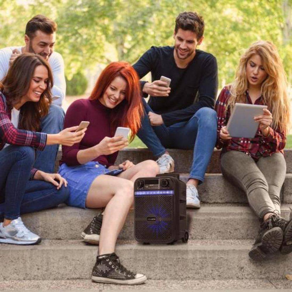 Caixa Multiuso Portatil Bluetooth-microsd-usb-fm 80w Go!power 100 Hayonik - 5