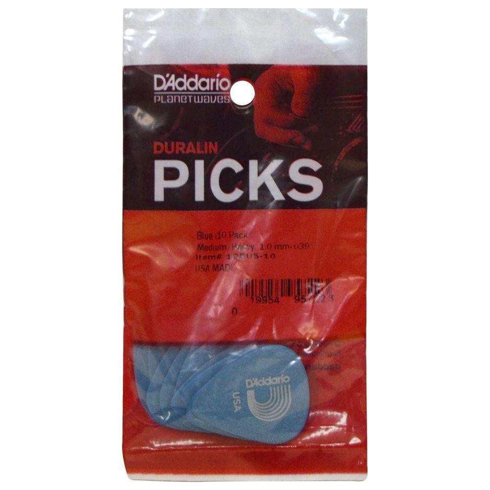 Palheta Para Guitarra Duralin Formato Standard Media 1dbu5-10 Pacote Com 10 Pecas - 2