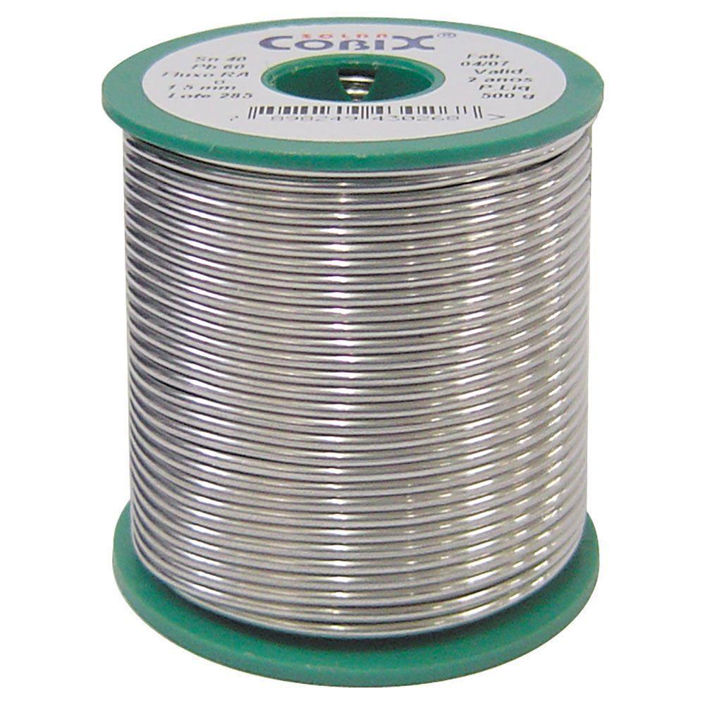 Solda Cobix Verde 40-60 1,0mm 500 Gramas - 1