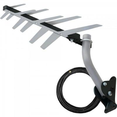 Antena Externa Tv 2 Em 1 Uhf-hd Com Cabo Exclusivo Full Hd Dtv-1500 Aquario