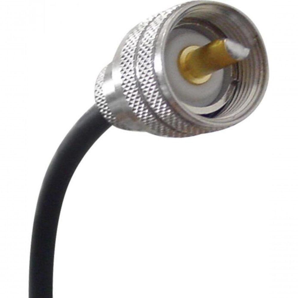 Kit Cabo Px50 5,5m Com Conector Uhf Macho B-3001 Preto Aquario - 2