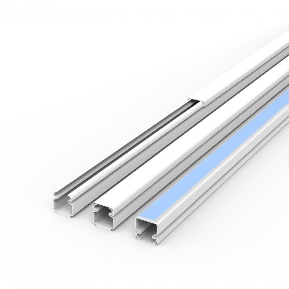 Canaleta Ernebras 10x10x2000 Branco Com Dupla-face Sem Divisao - 2