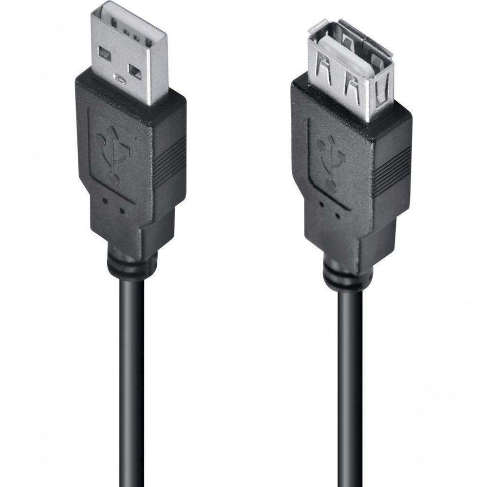 Cabo Usb A Macho X Usb A Femea 2.0 - 3m Extensor - Uamaf-3 - 1