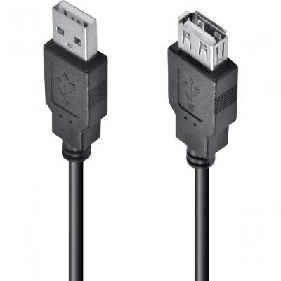 Cabo Usb A Macho X Usb A Femea 2.0 - 3m Extensor - Uamaf-3