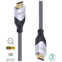 Cabo Hdmi 2.0 4k Ultra Hd 3d Conexao Ethernet Blindado Em Nylon 2 Metros - H20b-2 - 1