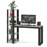 Mesa Escrivaninha Para Home Office E Escritório Paris Com Prateleiras Estilo Industrial Em Mdf - 5
