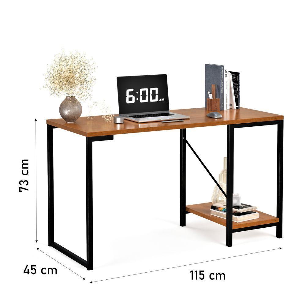 Mesa Escrivaninha Tokyo Home Office Compacta Para Trabalho E Quarto - 5
