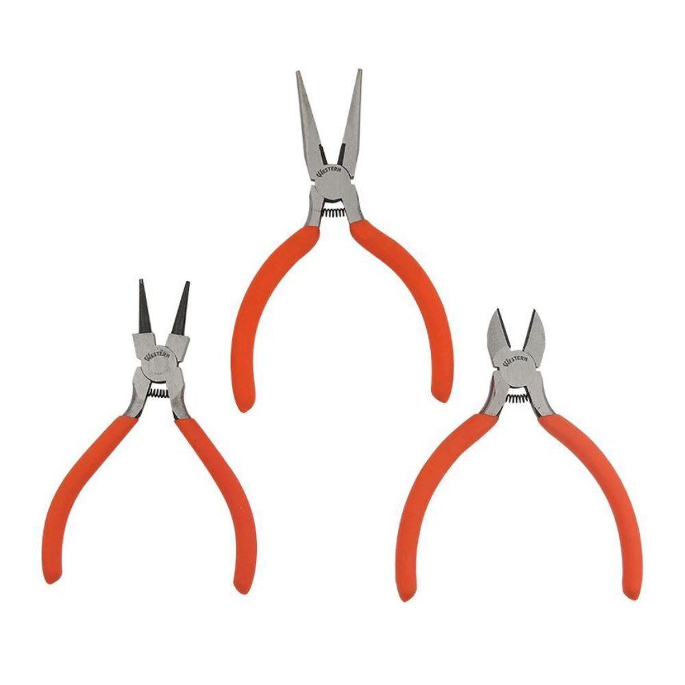 Kit Alicates Miniatura Western 3 Pecas Com Mola - 1