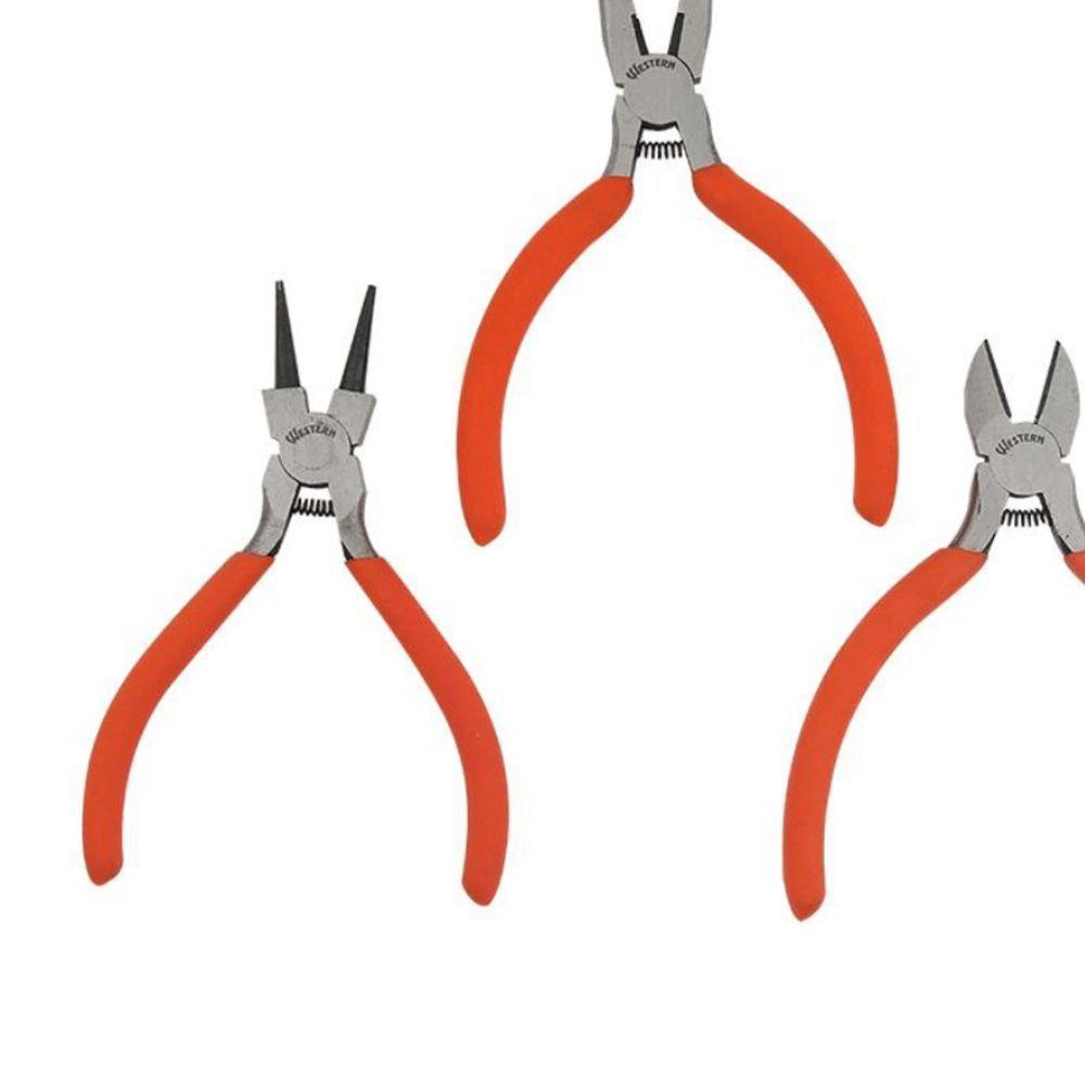 Kit Alicates Miniatura Western 3 Pecas Com Mola - 2