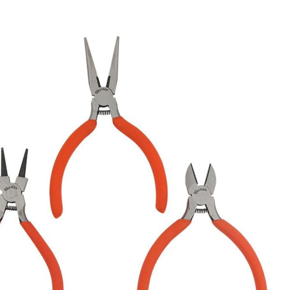 Kit Alicates Miniatura Western 3 Pecas Com Mola - 3