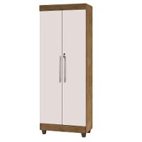 Armário Multiuso Lavanderia com Chave 2 Portas 1,80m Texas Jequitibá-Off White J&A - 2