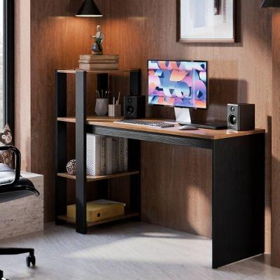 Mesa Escrivaninha Para Home Office Milão Com Prateleiras Para Trabalho E Estudo