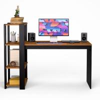 Mesa Escrivaninha Para Home Office Milão Com Prateleiras Para Trabalho E Estudo