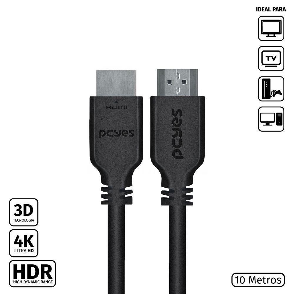 Cabo Hdmi 2.0 4k 30awg Puro Cobre 10 Metros - Phm20-10 - 1
