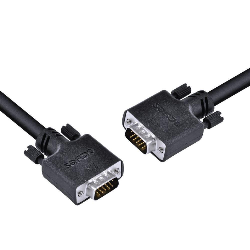 Cabo De Vídeo Vga 15 Pinos Macho Para Vga 15 Pinos Macho 28awg Puro Cobre 3 Metros - Pvm15-3 - 3