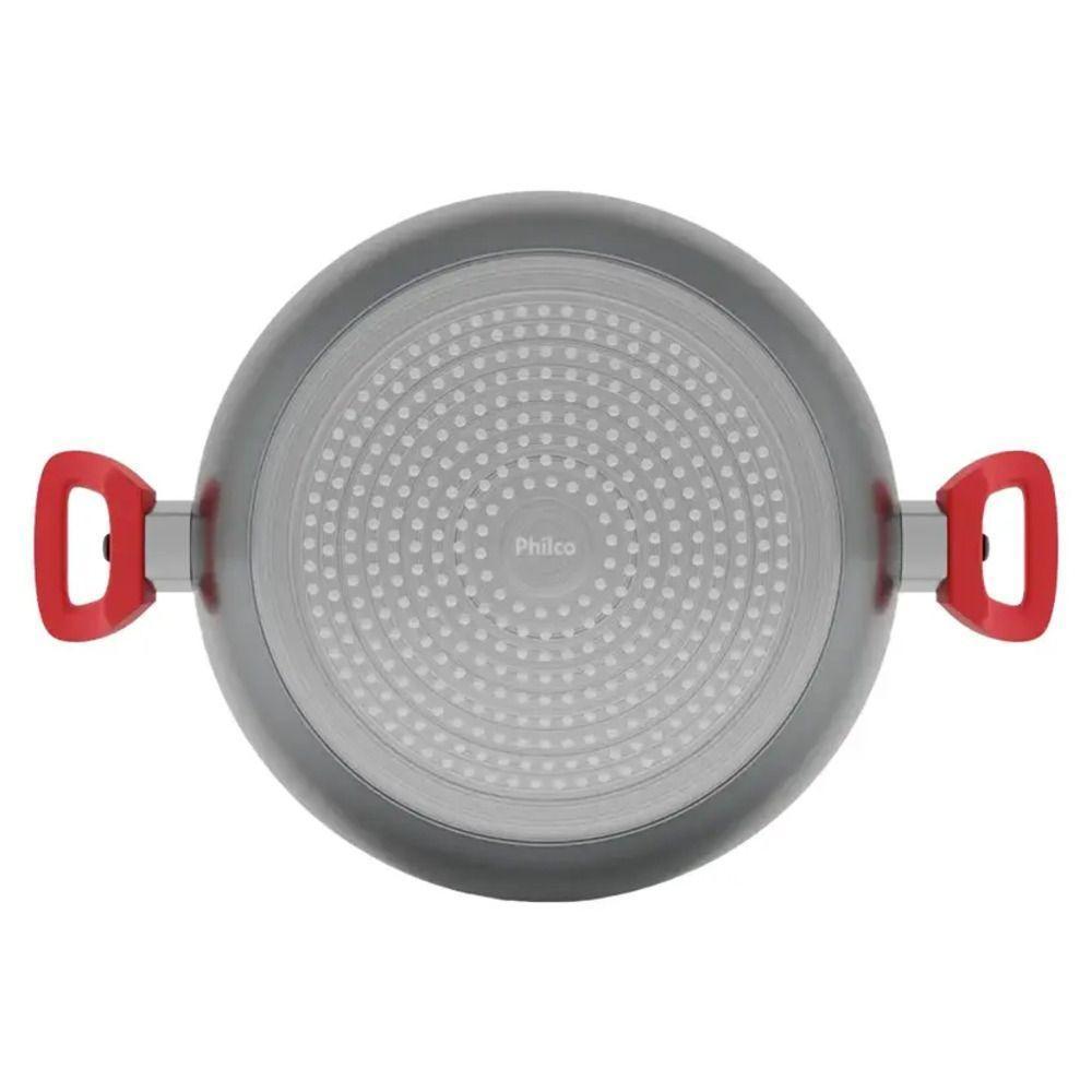 Panela Philco Ppn24a Redstone 4,6l - 52805001 Cinza-vermelho - 4