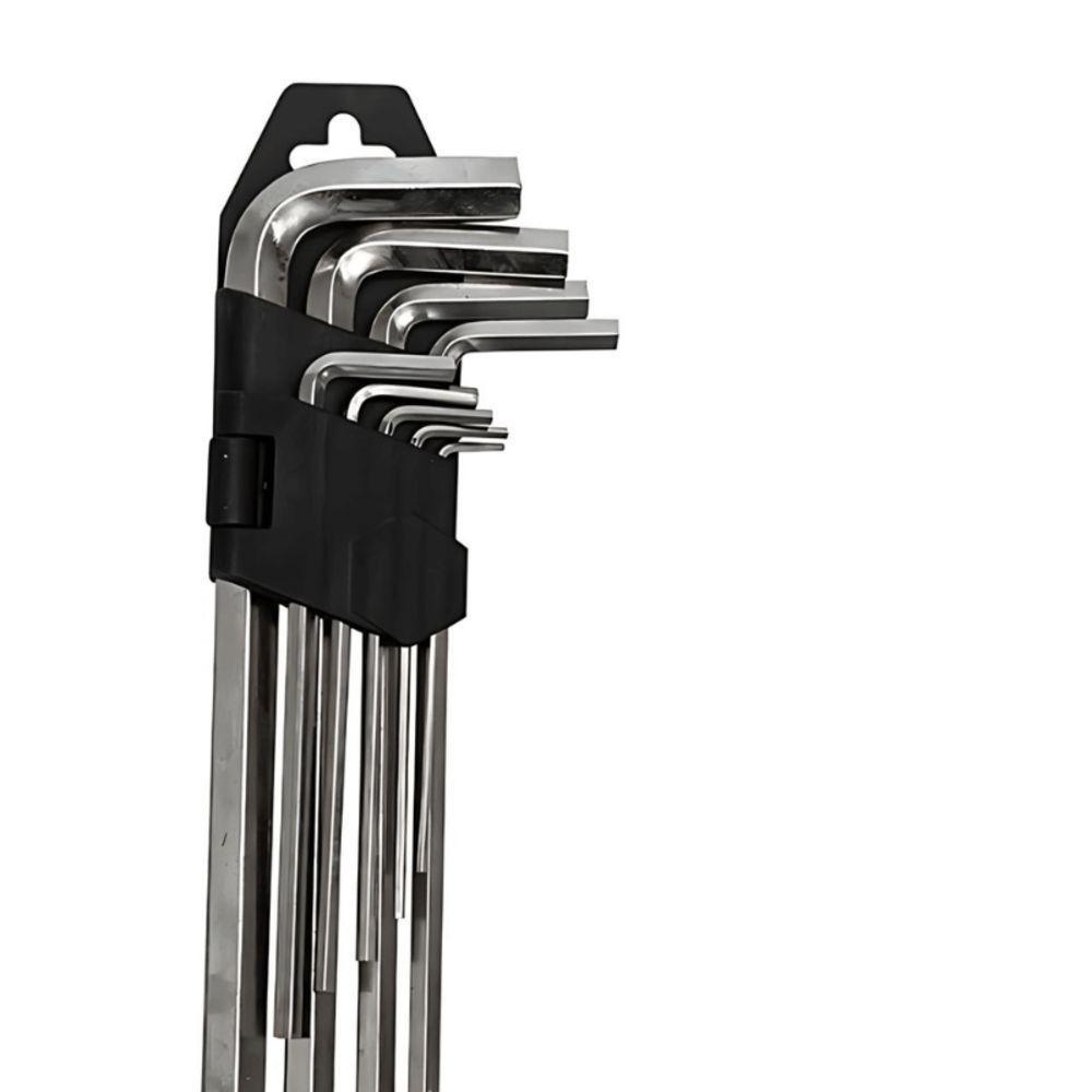 Jogo De Chaves Allen Western Extra Longas Com Suporte 1,5 A 10 Mm Com 9 Pecas - 2