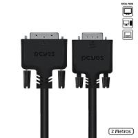 Cabo Dvi-i 24+5 Para Vga 15 Pinos Macho 2 Metros - Pdvm15-2 - 1