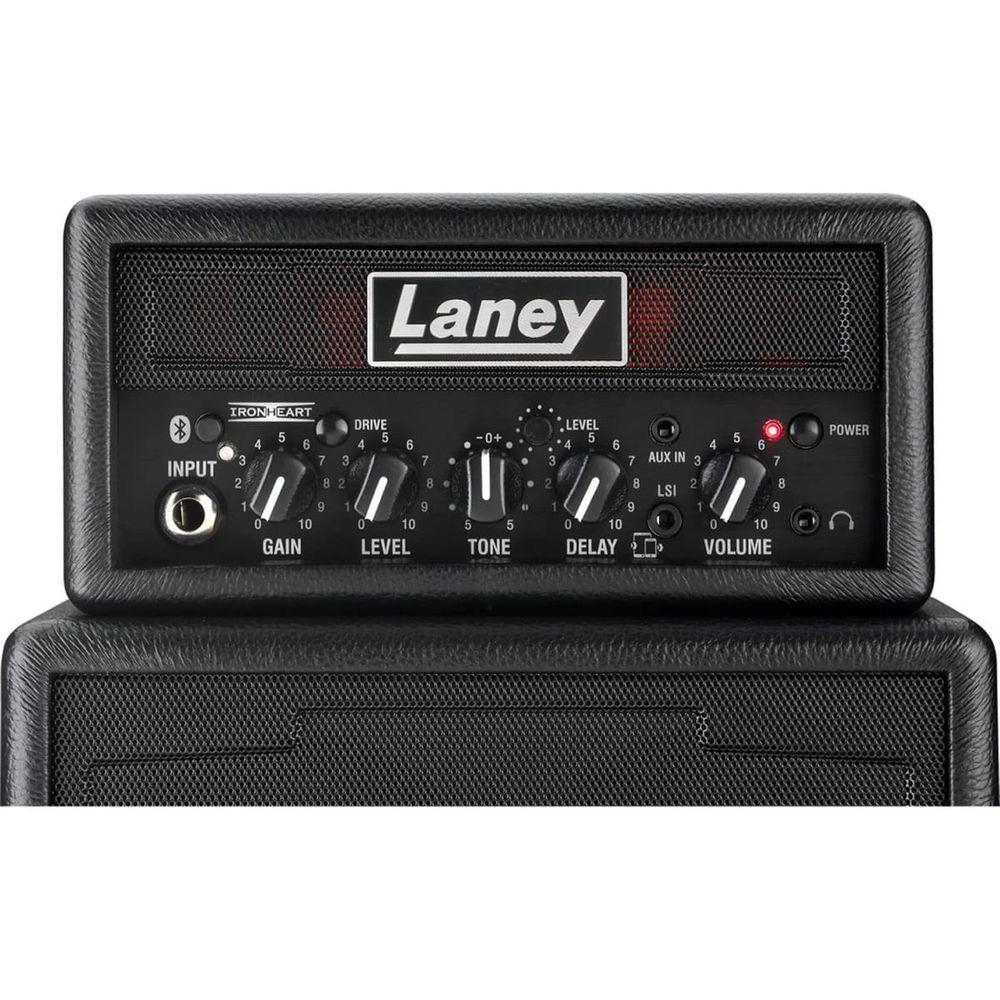 Mini Amplificador Para Guitarra Laney Ministack-b-iron Preto - 4