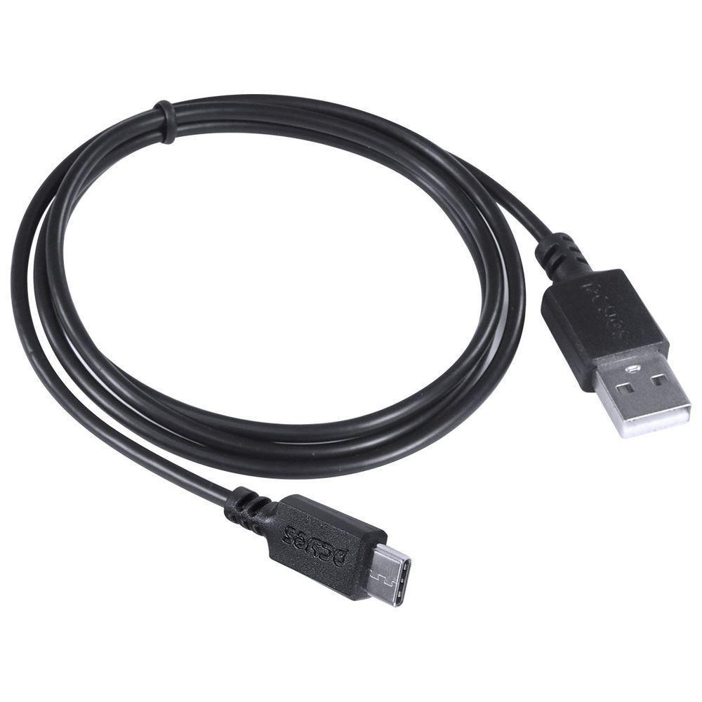 Cabo Para Celular Smartphone Usb A 2.0 Para Usb Tipo C 1 Metro Preto - Puacp-01 - 4