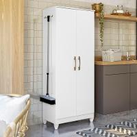 Armário Multiuso 2 Portas 4 Prateleiras Jade Moval Branco - 10