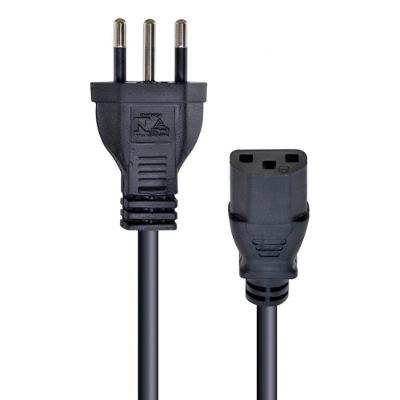 Cabo De Forca Tripolar Para Fonte 3x0,50 Mm 250v 10a 1,2 Metros