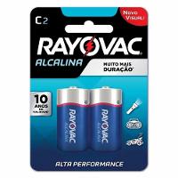 Pilha Alcalina Rayovac C Media 1,5v Com 2 Unidades - 1
