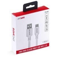 Cabo Para Celular Smartphone Usb A 2.0 Para Usb Tipo C 50 Cm Branco - Puacb-05 - 4