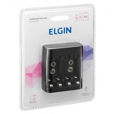 Carregador De Pilhas E Bateria Aa-aaa-9v E Usb Scusb Preto
