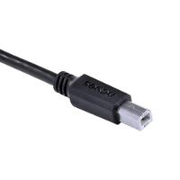 Cabo Para Impressora Usb Tipo C Para Usb B 2.0 1 Metro Preto - Pucbp-1 - 3