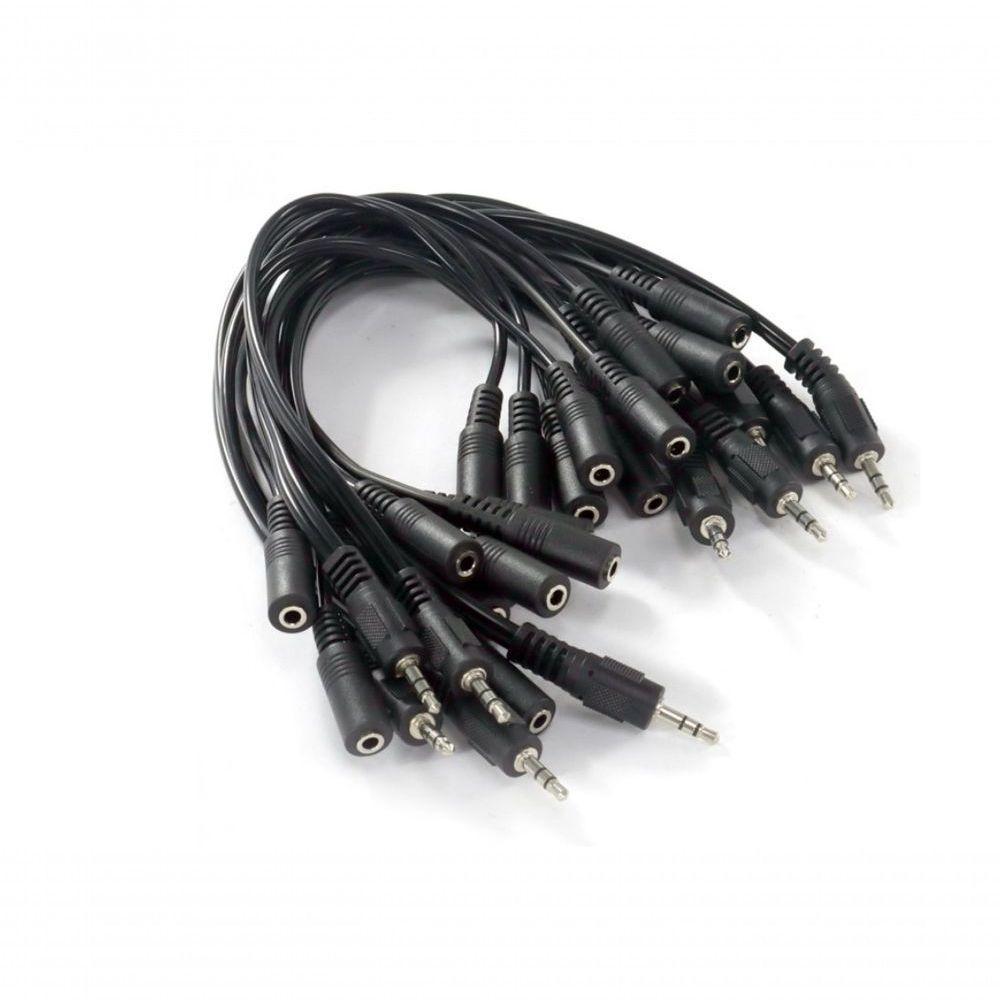 Cabo Y P2 Macho X 2 P2 Femea 30cm P2mp2f - 2