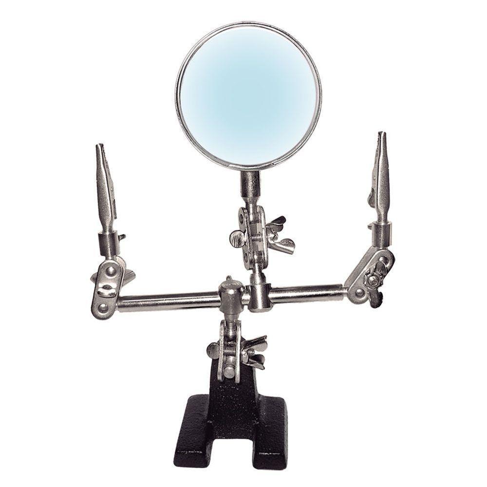 Lupa Com Suporte E Pincas C- Aumento 3x Hikari Hl-s10 - 1