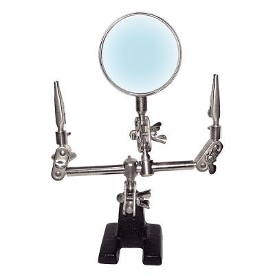 Lupa Com Suporte E Pincas C- Aumento 3x Hikari Hl-s10