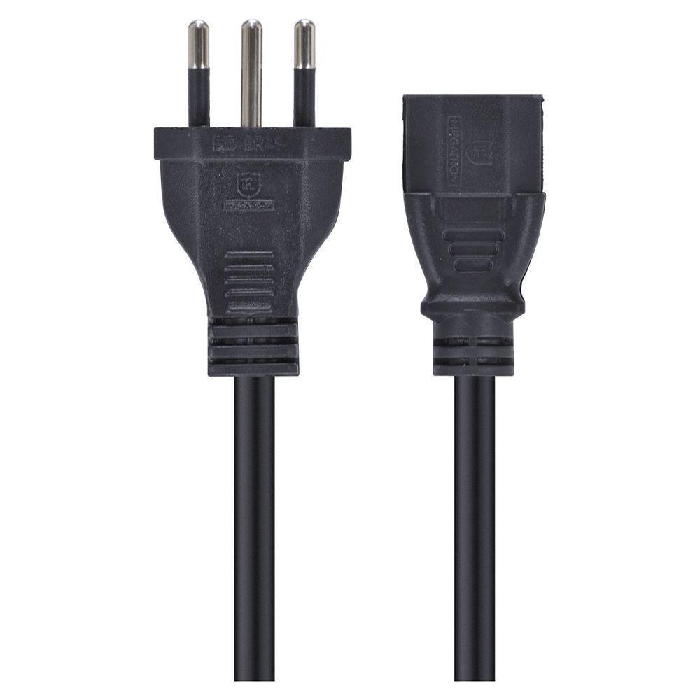 Cabo De Forca Tripolar Para Fonte 3x0,75 Mm 250v - 2m - 3