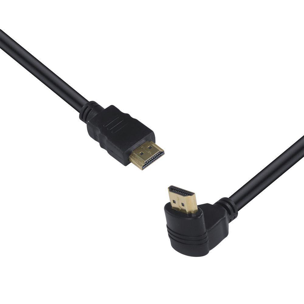 Cabo Hdmi 2.0 4k Ultra Hd 3d Conexao Ethernet Com 01 Conector 90o 5 Metros - H2090-5 - 3