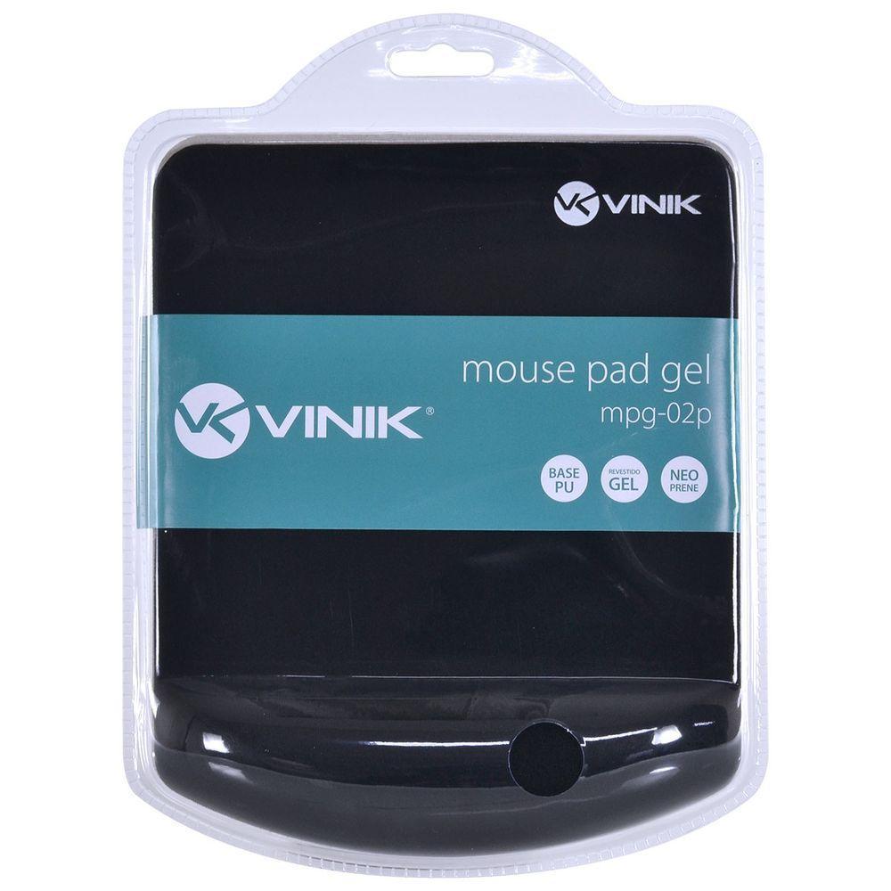 Mouse Pad Com Apoio De Pulso Em Gel Mpg-02p Preto (29353) - 2