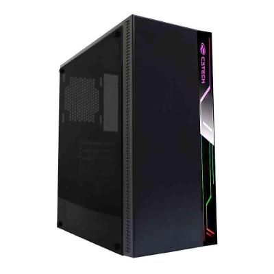 Gabinete Gamer C3tech Mid Tower C- Led Mt-g400bk S- Fonte